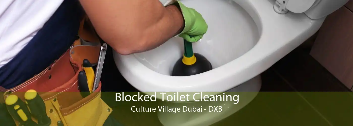 Blocked Toilet Cleaning Culture Village Dubai - DXB