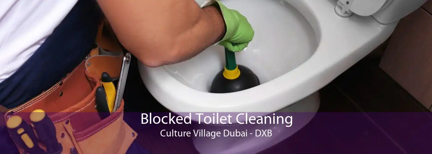 Blocked Toilet Cleaning Culture Village Dubai - DXB