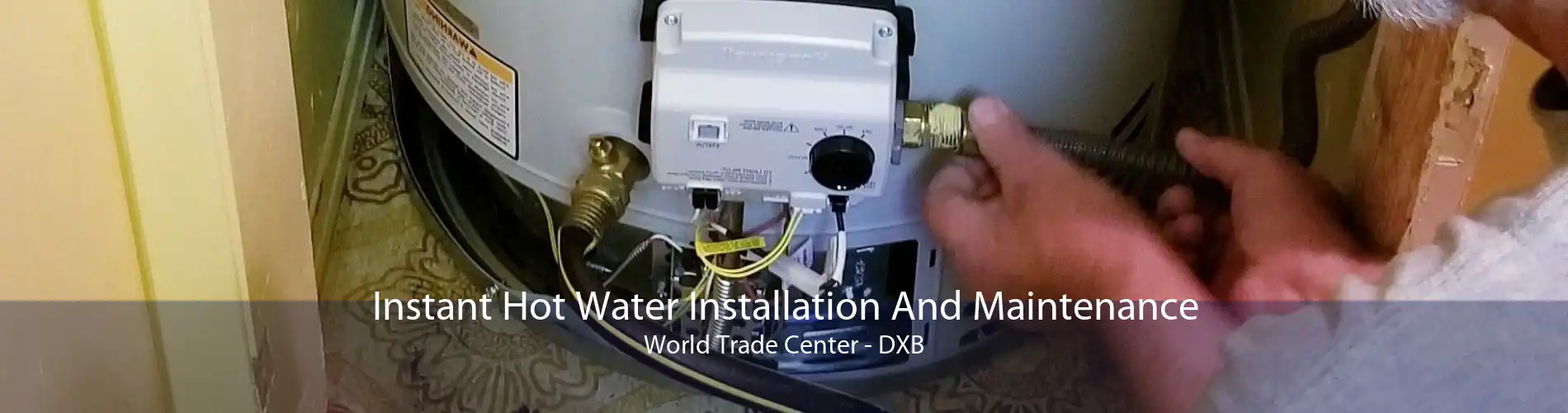 Instant Hot Water Installation And Maintenance World Trade Center - DXB