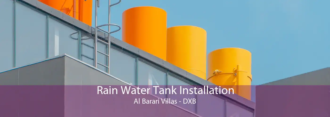Rain Water Tank Installation Al Barari Villas - DXB