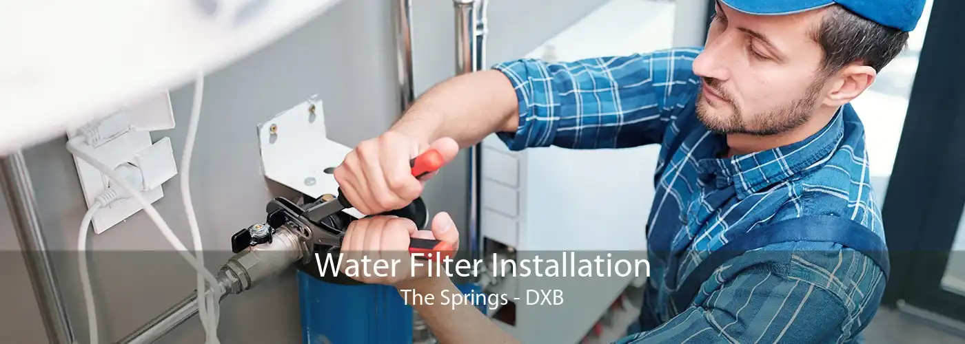 Water Filter Installation The Springs - DXB